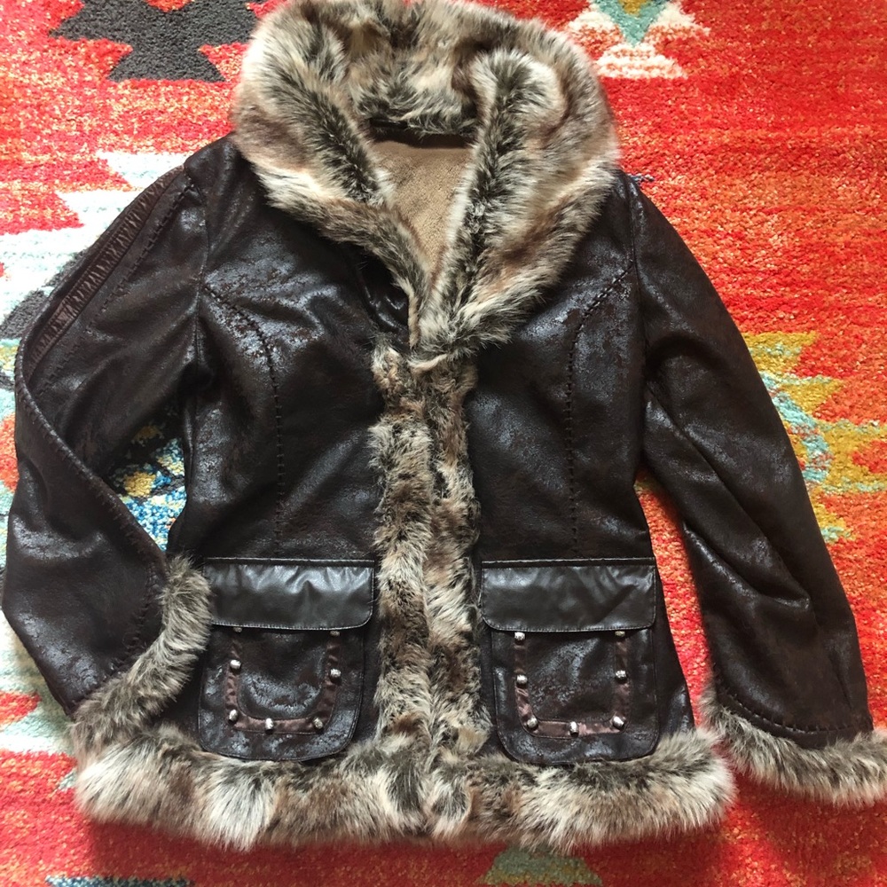 Scully faux fur coat